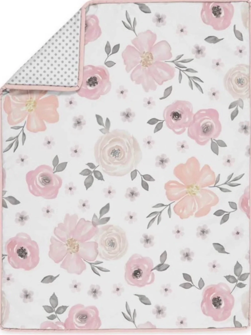 Sweet Jojo Designs Girl Baby Crib Comforter, Bed Skirt, and Curtains